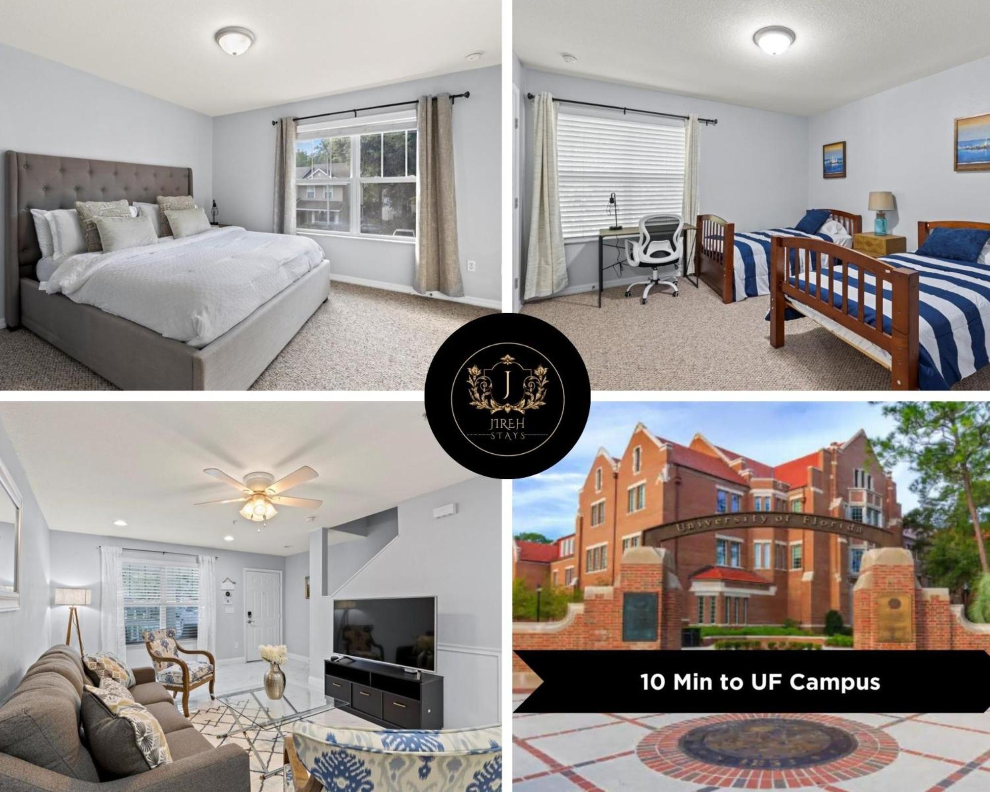 King Bed Cozy Townhouse 10 Min From Uf Gainesville